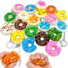 Apatsp 20 Pcs Mini Donut Stress Balls Keychain 2 Inch Slow Rising Fake Donuts Toys for Girl Donut Birthday Gift Theme Decorations Party Favors view 1