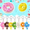 Apatsp 20 Pcs Mini Donut Stress Balls Keychain 2 Inch Slow Rising Fake Donuts Toys for Girl Donut Birthday Gift Theme Decorations Party Favors view 3