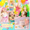 Apatsp 20 Pcs Mini Donut Stress Balls Keychain 2 Inch Slow Rising Fake Donuts Toys for Girl Donut Birthday Gift Theme Decorations Party Favors view 4