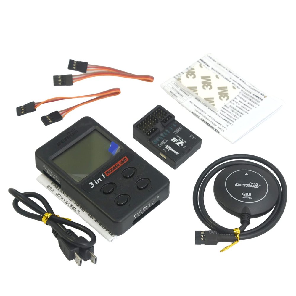 Dynam Detrum Z3 Flight Controller Nitro Version (GPS & 3in1 Program Card Combo) for RC Airplane Warbird Sporter Trainer
