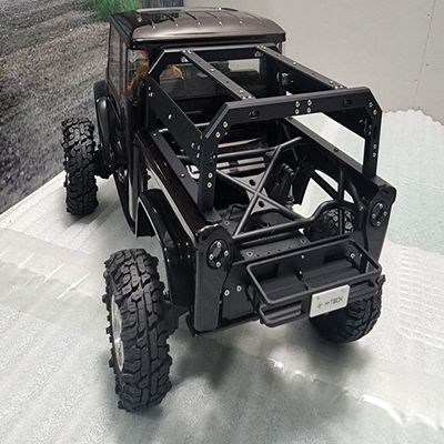 H-TECH RC CNC Aluminum Metal Rear Garnish & Basket for Vanquish VS4-10 Phoenix 1/10 Accessories