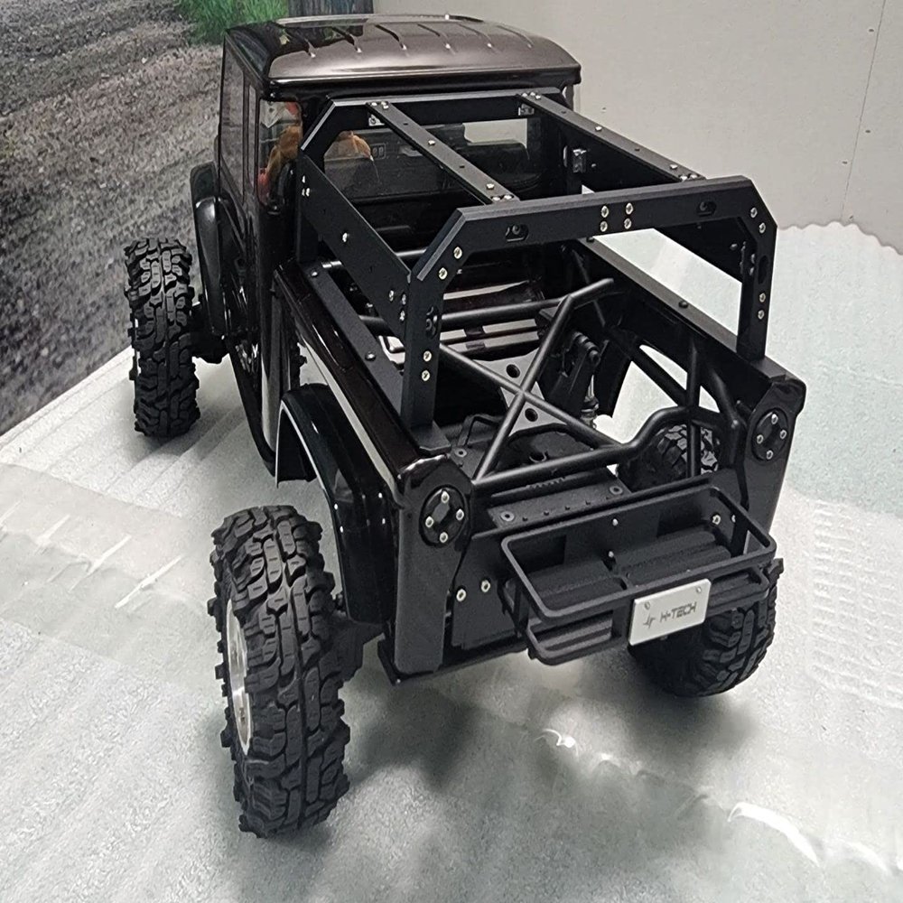 H-TECH RC CNC Aluminum Metal Rear Garnish & Basket for Vanquish VS4-10 Phoenix 1/10 Accessories