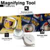 Passive Paradise Card Grading Centering Tool Set for Pokemon - Magnifying Tool & Cleaning Cloth Included - Trading Card Submission Pre-Inspection Kit view 3