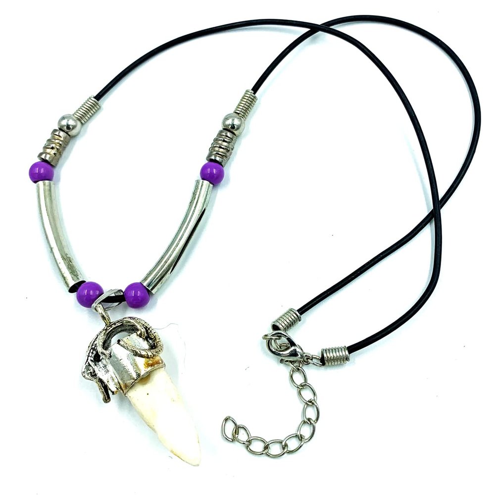 Alligator Tooth Necklace GT51 Gator New Orleans Louisiana Cajun Creole Voodoo Bayou Genuine