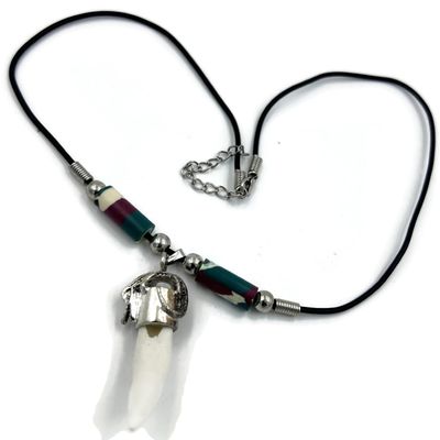 Alligator Tooth Necklace GT54 Gator New Orleans Louisiana Cajun Creole Voodoo Bayou Genuine