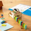 KiwiCo Domino Machine Wooden Gift Set - 100 Dominoes and Wood Domino Robot for Ages 9+ view 2