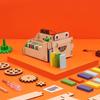 KiwiCo Domino Machine Wooden Gift Set - 100 Dominoes and Wood Domino Robot for Ages 9+ view 3