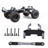 RC Car Servo Bracket,plplaaoo 1/10 Servo Stand Mount,RC Servo Stand Mount with Steering Link Rod,Servo Stand Mount Fit for Axial SCX10 II 90046 1/10 RC Car, axial scx10 ii servo mount rc car stan view 4