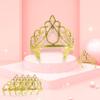 XiangGuanQianYing 12 Pieces Princess Crowns for Girls Princess Crowns and Tiaras Dress up Costume Party Favor Accessories Gold Tiaras for Girls Wedding Prom Birthday Party view 4