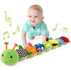 LIGHTDESIRE Baby Toys Musical Caterpillar,Infant Stuffed Animal Toy with Crinkle and Rattles,Soft Sensory Toys with Textures for Tummy Time Newborn Boys Girls 0 3 6 12 Months(Green) view 1
