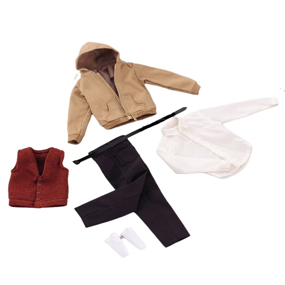 1/6 Scale Male Clothes,Men's Casual Clothes Coat Shirt Vest Pant Outfit Clothing for 12inch Action Figure Body