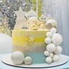 108 Pcs Balls Cake Topper DIY Cupcake Insert Foam Balloons for Cake Baking Wedding Anniversary Birthday Decoration(White,Multi Sizes) view 2