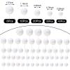108 Pcs Balls Cake Topper DIY Cupcake Insert Foam Balloons for Cake Baking Wedding Anniversary Birthday Decoration(White,Multi Sizes) view 3
