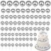 108 Pcs Balls Cake Topper DIY Cupcake Insert Foam Balloons for Cake Baking Wedding Anniversary Birthday Decoration(Silver,Multi Sizes) view 1