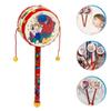 Kisangel Wooden Baby Rattle Drum Toy with Traditional Chinese Boy Design Handheld Musical Shaker for Infant Sensory Development and Hand Coordination 4 Pieces view 3