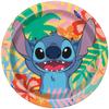 Disney Lilo and Stitch Birthday Party Supplies Bundle includes 16 Paper Plates 7", 16 Plates 9", 32 Napkins, 1 Table Cover, 1 Dinosaur Sticker Sheet view 2