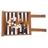 Roll-up Portable Suede Backgammon Game Set, Foldable Travel Backgammon Games, Portable Lightweight Backgammon Game for RV Travel, Cruise, Airplane, Camping, Backpacking, Road Trips view 1