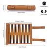 Roll-up Portable Suede Backgammon Game Set, Foldable Travel Backgammon Games, Portable Lightweight Backgammon Game for RV Travel, Cruise, Airplane, Camping, Backpacking, Road Trips view 2