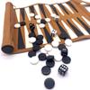 Roll-up Portable Suede Backgammon Game Set, Foldable Travel Backgammon Games, Portable Lightweight Backgammon Game for RV Travel, Cruise, Airplane, Camping, Backpacking, Road Trips view 4