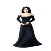 1/6 Scale Female Clothes, Girl Evening Dress Long Skirt Clothing for 12inch PH TBL JO Action Figure Body (Black) view 1
