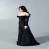 1/6 Scale Female Clothes, Girl Evening Dress Long Skirt Clothing for 12inch PH TBL JO Action Figure Body (Black) view 2