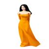 1/6 Scale Female Clothes, Girl Evening Dress Long Skirt Clothing for 12inch PH TBL JO Action Figure Body (Yellow) view 1