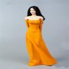 1/6 Scale Female Clothes, Girl Evening Dress Long Skirt Clothing for 12inch PH TBL JO Action Figure Body (Yellow) view 3