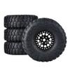 4pce 1/10 Climbing car RC car 1.9 inch Bead Lock Wheel wear-Resistant Rubber tire Universal cr tire for TRAXXAS TRX4 SCX10 EX86100 EX86190 AXIA RGT (Black) view 1