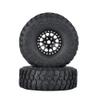 4pce 1/10 Climbing car RC car 1.9 inch Bead Lock Wheel wear-Resistant Rubber tire Universal cr tire for TRAXXAS TRX4 SCX10 EX86100 EX86190 AXIA RGT (Black) view 2