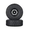 4pce 1/10 Climbing car RC car 1.9 inch Bead Lock Wheel wear-Resistant Rubber tire Universal cr tire for TRAXXAS TRX4 SCX10 EX86100 EX86190 AXIA RGT (Black) view 3