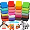 ESSENSON Magic Clay - Air Dry Clay 24 Colors, Modeling Clay for Kids with Tools, Toys Gifts for Age 3 4 5 6 7 8+ Years Old Boys Girls Kids view 1