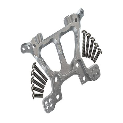 GPM 1Pcs Upgrades Alloy Front Shock Tower for 1/10 Slash 4X4 RC Cars (Silver)