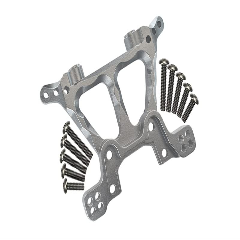 GPM 1Pcs Upgrades Alloy Front Shock Tower for 1/10 Slash 4X4 RC Cars (Silver)