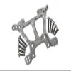 GPM 1Pcs Upgrades Alloy Front Shock Tower for 1/10 Slash 4X4 RC Cars (Silver) view 1