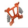 GPM 1Pcs Upgrades Alloy Front Shock Tower for 1/10 Slash 4X4 RC Cars (Orange) view 1