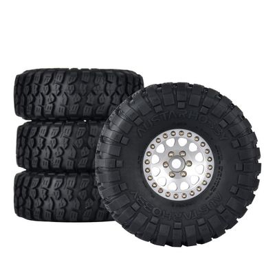 4pce 1/10 Climbing car RC car 1.9 inch Bead Lock Wheel wear-Resistant Rubber tire Universal cr tire for TRAXXAS TRX4 SCX10 EX86100 EX86190 AXIA RGT