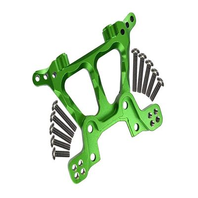 GPM 1Pcs Upgrades Alloy Front Shock Tower for 1/10 Slash 4X4 RC Cars (Green)