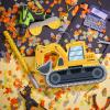 Lewtemi Digger Piatas for Birthday Party Construction Excavator Piata with Stick, Blindfold, Confetti for Adults Birthday Baby Shower Party Supplies view 2