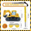 Lewtemi Digger Piatas for Birthday Party Construction Excavator Piata with Stick, Blindfold, Confetti for Adults Birthday Baby Shower Party Supplies view 3