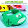 3Pcs Shower Cap, Soft Adjustable Baby Bath Caps Cartoon Hair Washing Shield Shower Hats Newborn Shampoo Shield for Infants view 3