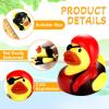 Lewtemi 24 Pcs 2 Inch Mini Pirate Rubber Ducks Cruise Ducks for Hiding with Tags Cute Yellow Decor Bathtub Pool Pirate Party Favors for Carnival Supplies Birthday Party Favor Gifts view 4