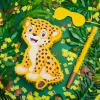 Leopard Piatas for Safari Birthday Party Cheetah Piata with Stick, Blindfold, Confetti for Adults Birthday Baby Shower Party Supplies view 2