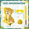 Leopard Piatas for Safari Birthday Party Cheetah Piata with Stick, Blindfold, Confetti for Adults Birthday Baby Shower Party Supplies view 3