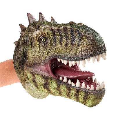 Gemini&Genius Giganotosaurus Dinosaur Hand Puppet, Realistic Dinosaur Scary Toys, Great Party Supplies, Boys Birthday Gift, Collection, Cake Topper and Room Decoration for Kids 3 Years Old and Up