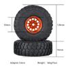 4pce 1/10 Climbing car RC car 1.9 inch Bead Lock Wheel wear-Resistant Rubber tire Universal cr tire for TRAXXAS TRX4 SCX10 EX86100 EX86190 AXIA RGT (Orange) view 4