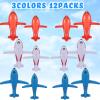 12 Pieces Inflatable Airplanes Aircraft Inflates Plane for Birthday Shower Party Decoration Supplies Jets Airplane Birthday Party Supplies 24.5 and 15.75 Inch view 3