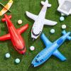 12 Pieces Inflatable Airplanes Aircraft Inflates Plane for Birthday Shower Party Decoration Supplies Jets Airplane Birthday Party Supplies 24.5 and 15.75 Inch view 4