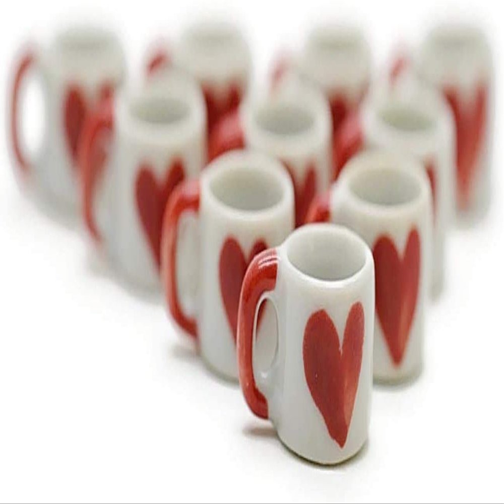 10 Darling Coffee Mug Tea Cup Dollhouse Miniatures Food Kitchen