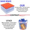 EKIND Foam Darts Neat Storage Boxes Compatible for Nerf Elite Darts or Short Dart, Easy to Collate and Carry (1 Box, 2 Tray) view 4
