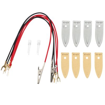 Baluue DIY Fruit Battery Science Experiment Kit Educational Electricity Project for Students with Copper Clips and Metal Clamps Teaching Hands-on Physics Skills